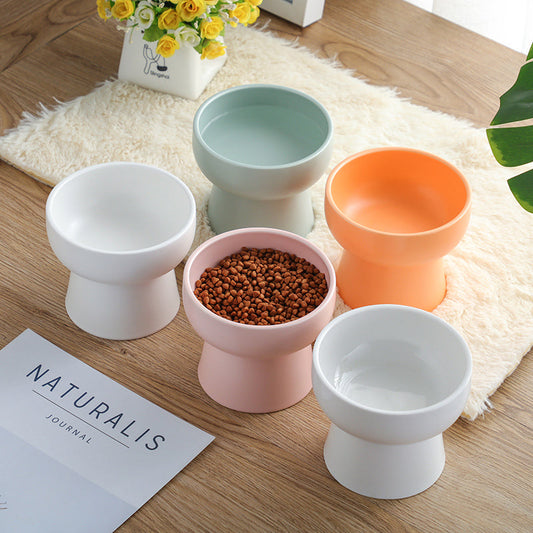 KFX-8705981 Ceramic Cat Bowl in Nordic Style - Available in Multiple Colors and Sizes