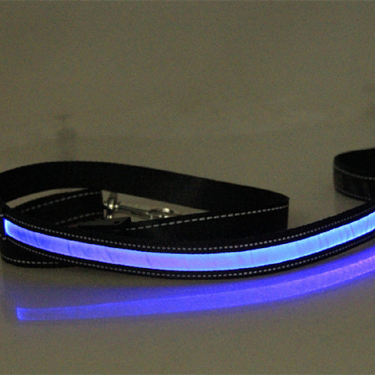 KFX-8707773 Solar LED Light-Up Dog Collar with USB Rechargeable Feature, Multiple Colors Available