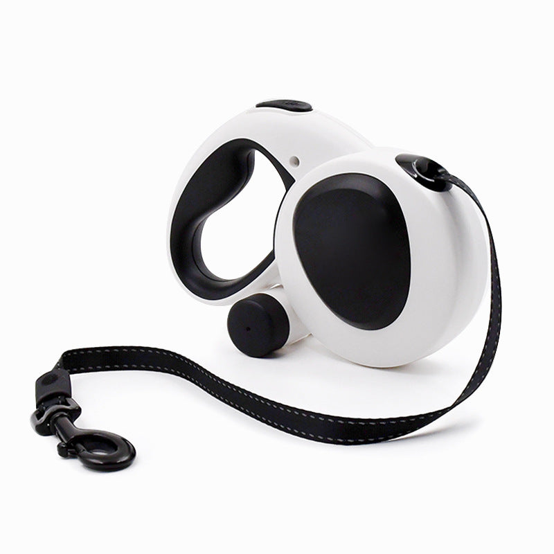 KFX-8711357 LED Light Nylon Webbing Dog Leash - 5 Meter Adjustable Traction Belt