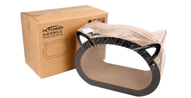 KFX-8711741 Cat Head Scratch Board - Durable BC Corrugated Paper, 48.1X32X23 CM, Ideal for General Use