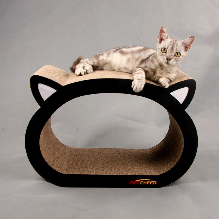 KFX-8711741 Cat Head Scratch Board - Durable BC Corrugated Paper, 48.1X32X23 CM, Ideal for General Use