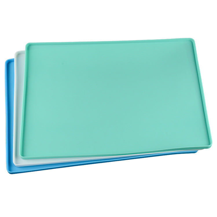 KFX-8713405 Portable Foldable Silicone Pet Pad for Cars - 40x30cm Solid Design