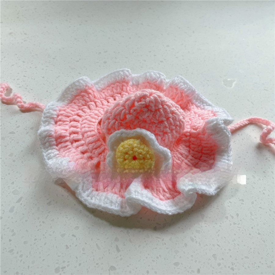 KFX-8716349 Hand-Crocheted Funny Knitted Pet Hats in Various Designs for Cats and Dogs