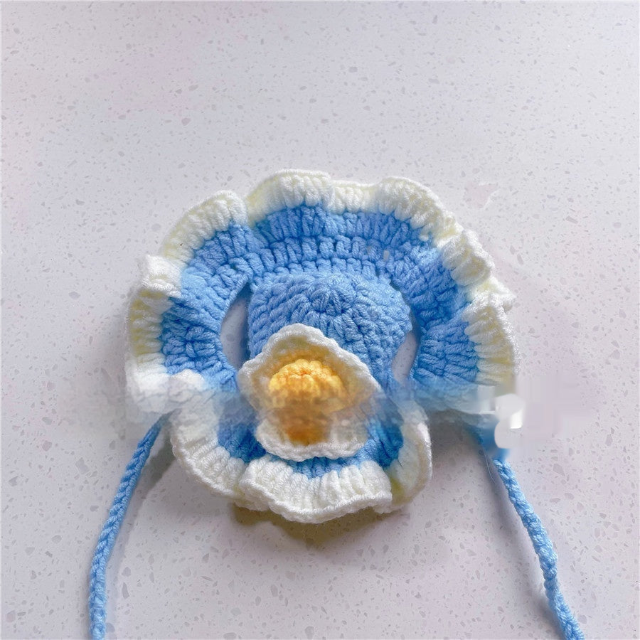 KFX-8716349 Hand-Crocheted Funny Knitted Pet Hats in Various Designs for Cats and Dogs