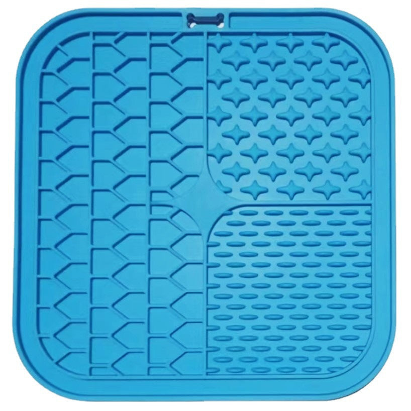 KFX-8717501 Silicone Slow Feed Pet Mat with Spatula, Eco-Friendly in Multiple Colors