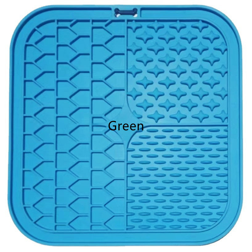 KFX-8717501 Silicone Slow Feed Pet Mat with Spatula, Eco-Friendly in Multiple Colors