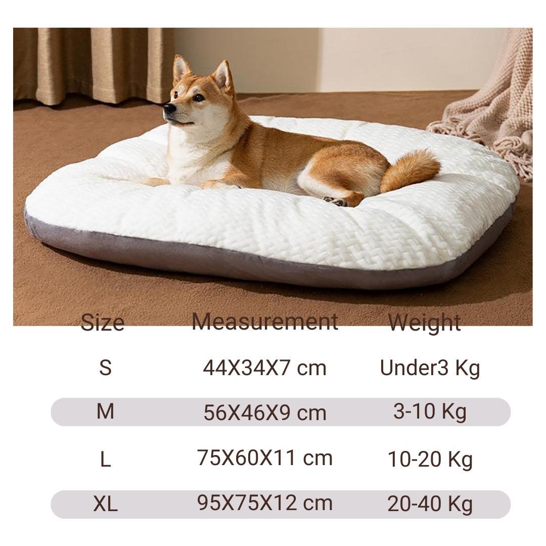 KFX-8718781 Oval Plush Dog Bed for Large Dogs, Washable Cushion with Anti-Skid Bottom, Comfortable Sleeping Nest