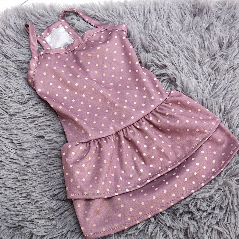 KFX-8718909 Breathable Polyester Skirt for Small Dogs and Cats - Floral and Heart Prints Available