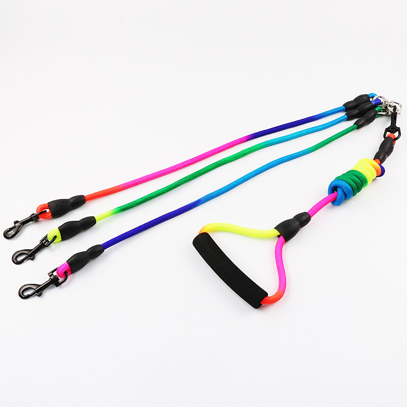 KFX-8721085 Double Head Nylon Traction Belt for Small Dogs, Lightweight and Adjustable