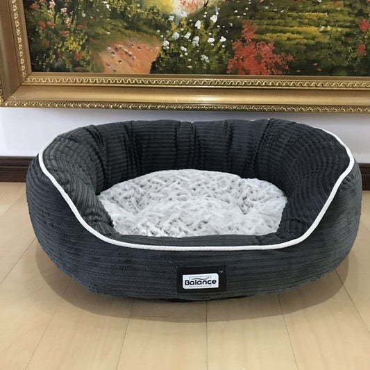 KFX-8721341 Navy Blue Dog and Cat Kennel with Plush Insoles - Iron Wire Pet Nest