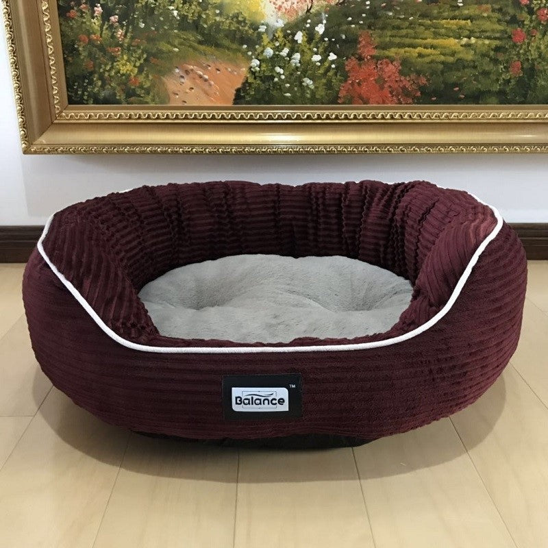 KFX-8721341 Navy Blue Dog and Cat Kennel with Plush Insoles - Iron Wire Pet Nest