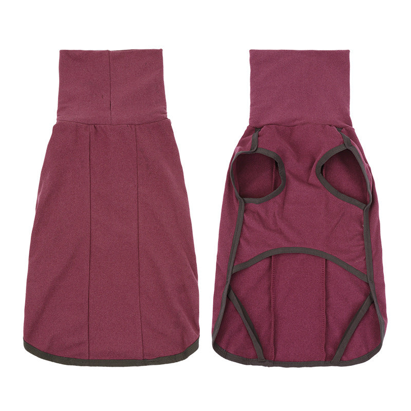 KFX-8721469 Cozy Cotton Sweater for Dogs in Brown and Wine Red, Multiple Sizes Available