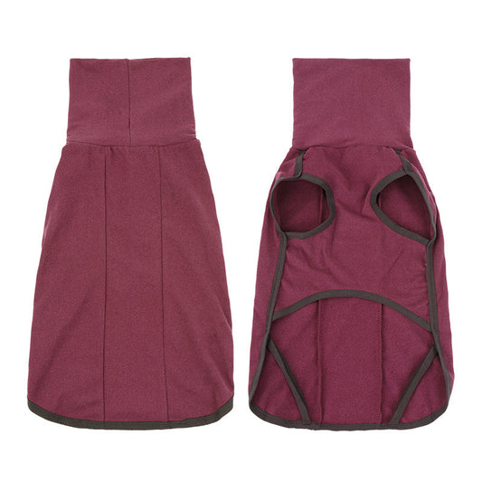 KFX-8721469 Cozy Cotton Sweater for Dogs in Brown and Wine Red, Multiple Sizes Available