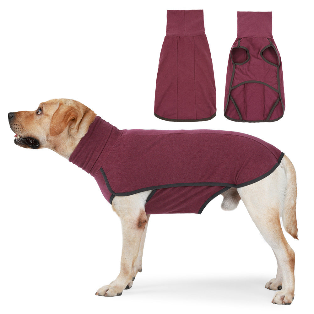 KFX-8721469 Cozy Cotton Sweater for Dogs in Brown and Wine Red, Multiple Sizes Available