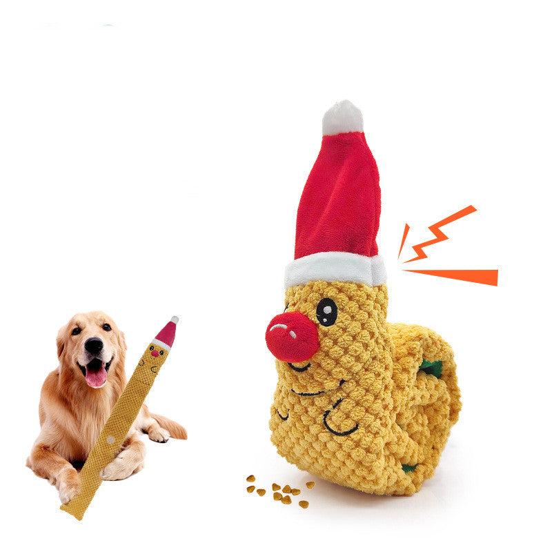 KFX-8722109 Interactive Plush Christmas Elk Toy with Sound - 69cm Long
