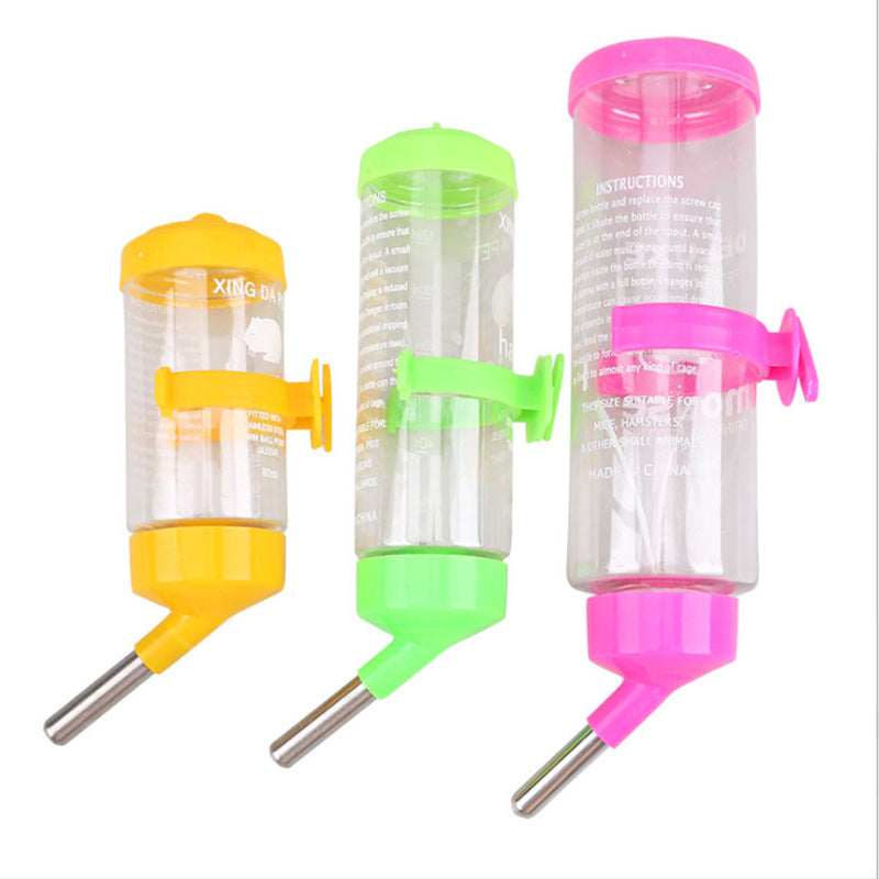 KFX-8723133 Compact External Water Bottle for Small Pets - 80ML, 125ML, 250ML in Colorful Options