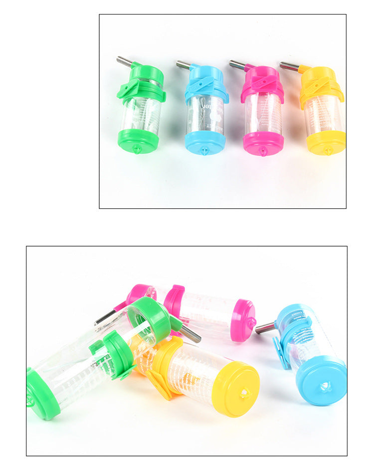 KFX-8723133 Compact External Water Bottle for Small Pets - 80ML, 125ML, 250ML in Colorful Options