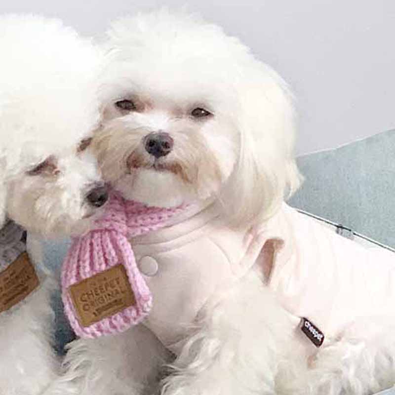 KFX-8724669 Stylish Warm Neckscarf Bandana for Dogs and Cats – Perfect for Winter Festivities