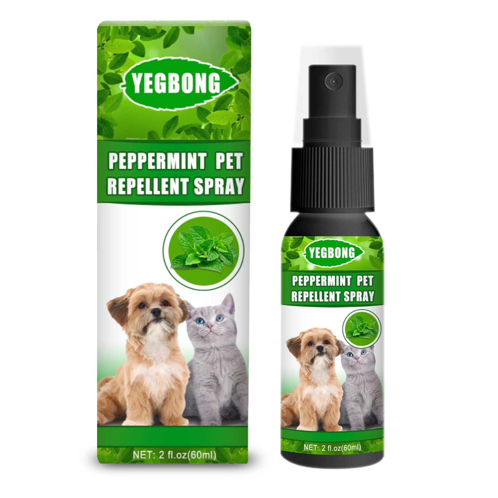 KFX-8724925 Pet-Friendly Acarus Fungus Treatment Spray for Dogs and Cats - 60ml