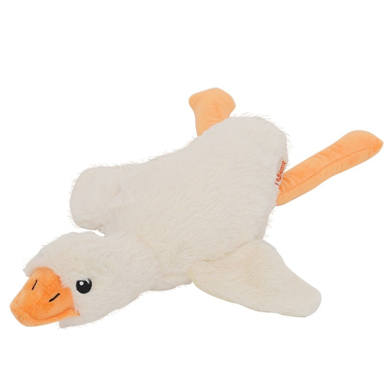 KFX-8725693 Plush Molar Chew Dog Toy in Rhubarb Goose Design for Puppies