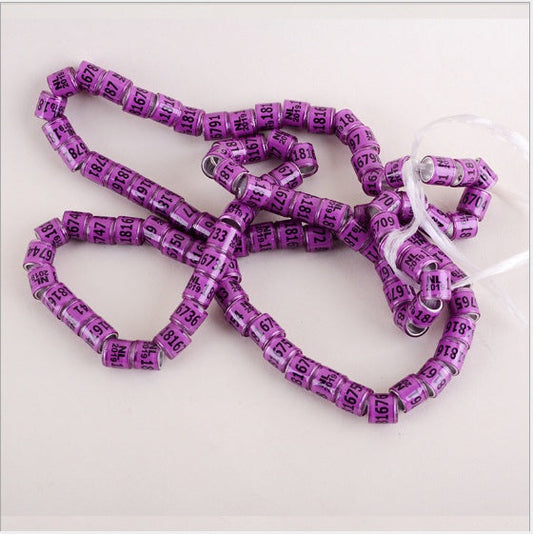 KFX-8726845 Pigeon Training Anklets - 8mm Inner Diameter, 7 Vibrant Colors Available, Set of 700