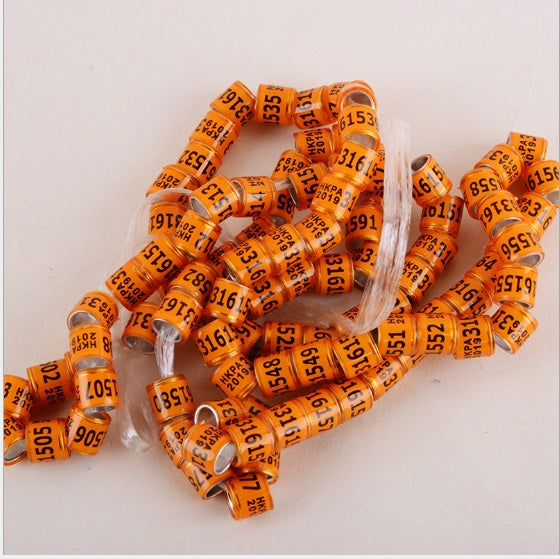 KFX-8726845 Pigeon Training Anklets - 8mm Inner Diameter, 7 Vibrant Colors Available, Set of 700