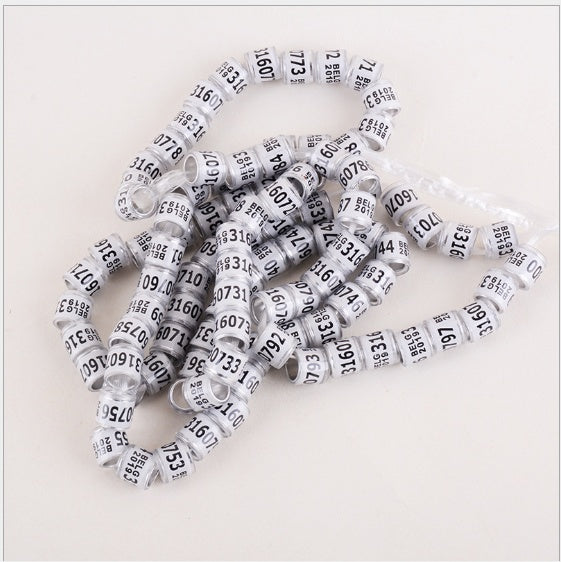 KFX-8726845 Pigeon Training Anklets - 8mm Inner Diameter, 7 Vibrant Colors Available, Set of 700