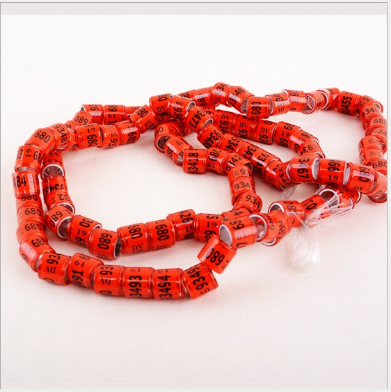 KFX-8726845 Pigeon Training Anklets - 8mm Inner Diameter, 7 Vibrant Colors Available, Set of 700