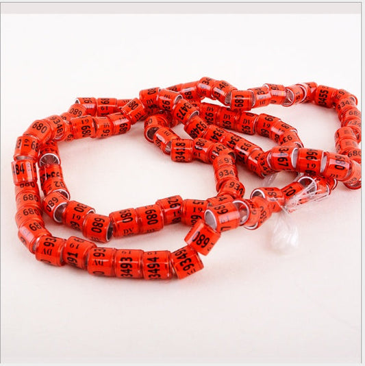 KFX-8726845 Pigeon Training Anklets - 8mm Inner Diameter, 7 Vibrant Colors Available, Set of 700
