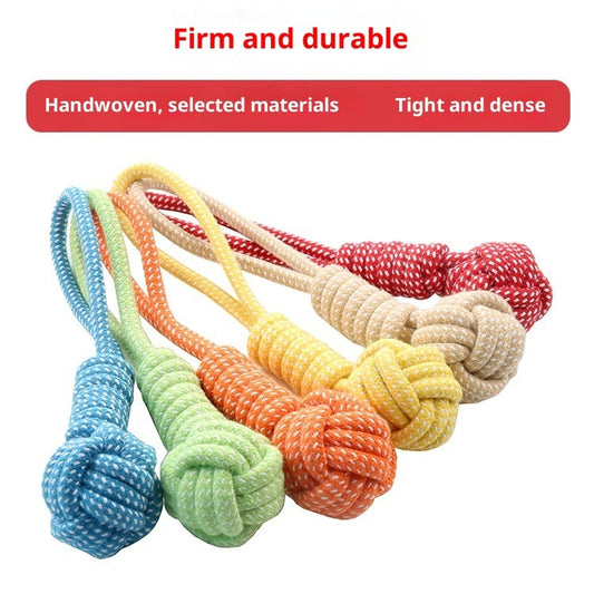 KFX-8731453 Durable Cotton Rope Dog Toy for Interactive Play and Dental Care