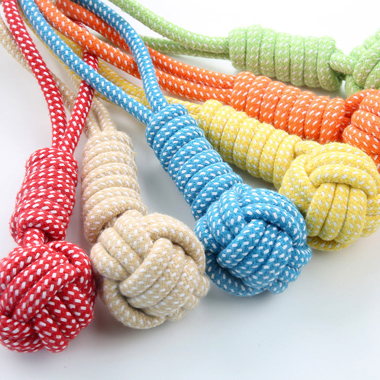 KFX-8731453 Durable Cotton Rope Dog Toy for Interactive Play and Dental Care