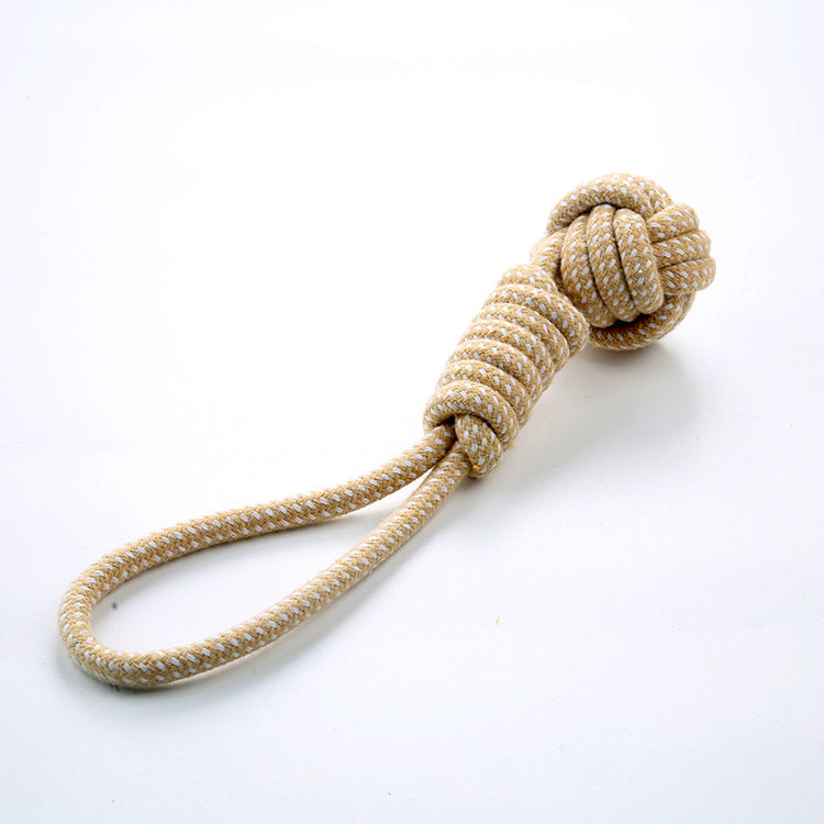 KFX-8731453 Durable Cotton Rope Dog Toy for Interactive Play and Dental Care