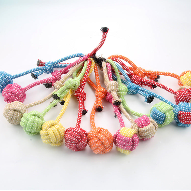 KFX-8731453 Durable Cotton Rope Dog Toy for Interactive Play and Dental Care