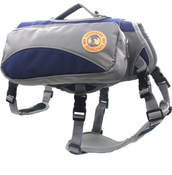 KFX-8737853 Portable Pet Travel Bag with Detachable Chest and Back Support, Medium and Large Sizes Available in Red and Blue