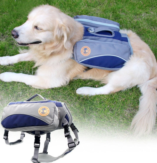 KFX-8737853 Portable Pet Travel Bag with Detachable Chest and Back Support, Medium and Large Sizes Available in Red and Blue