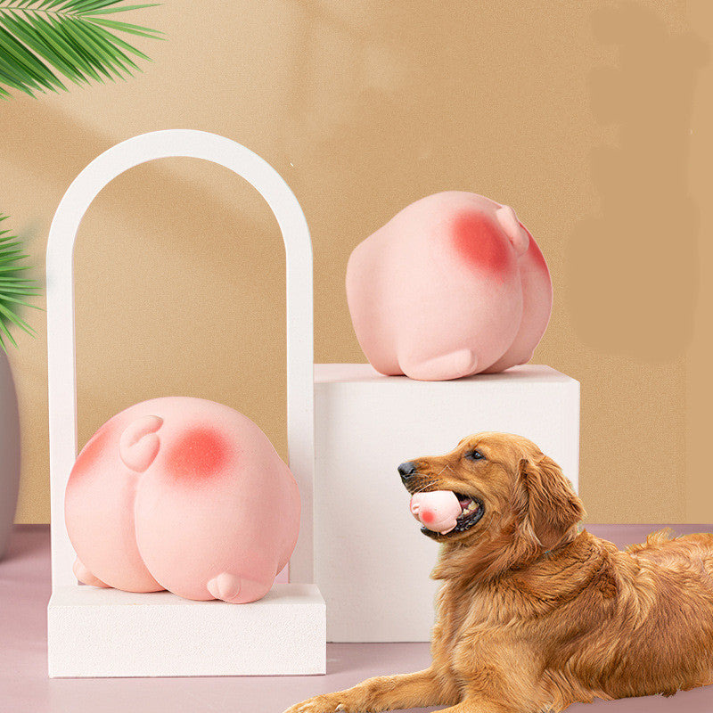 KFX-8739389 Interactive Latex Pet Toy with Soft Sound and Fun Fart Noise