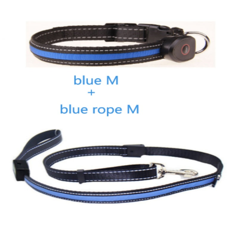 KFX-8740541 Luminous Dog Collar with Adjustable Length - Sizes S, M, L Available
