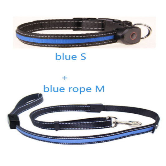 KFX-8740541 Luminous Dog Collar with Adjustable Length - Sizes S, M, L Available