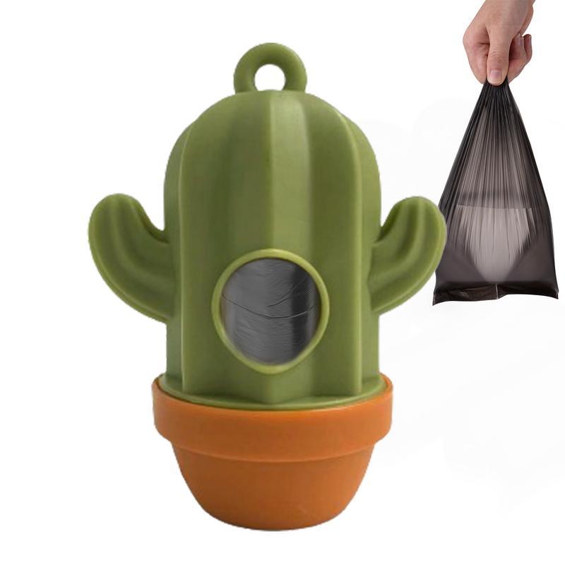 KFX-8741821 Cactus Shaped Pet Waste Bag Dispenser - Easy Carrying Dog Waste Management Case