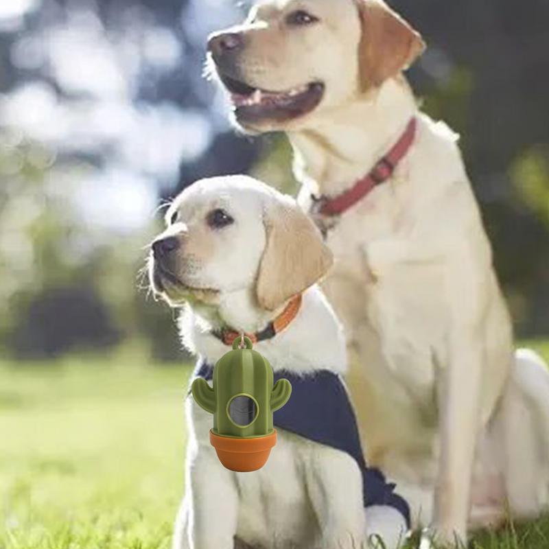 KFX-8741821 Cactus Shaped Pet Waste Bag Dispenser - Easy Carrying Dog Waste Management Case