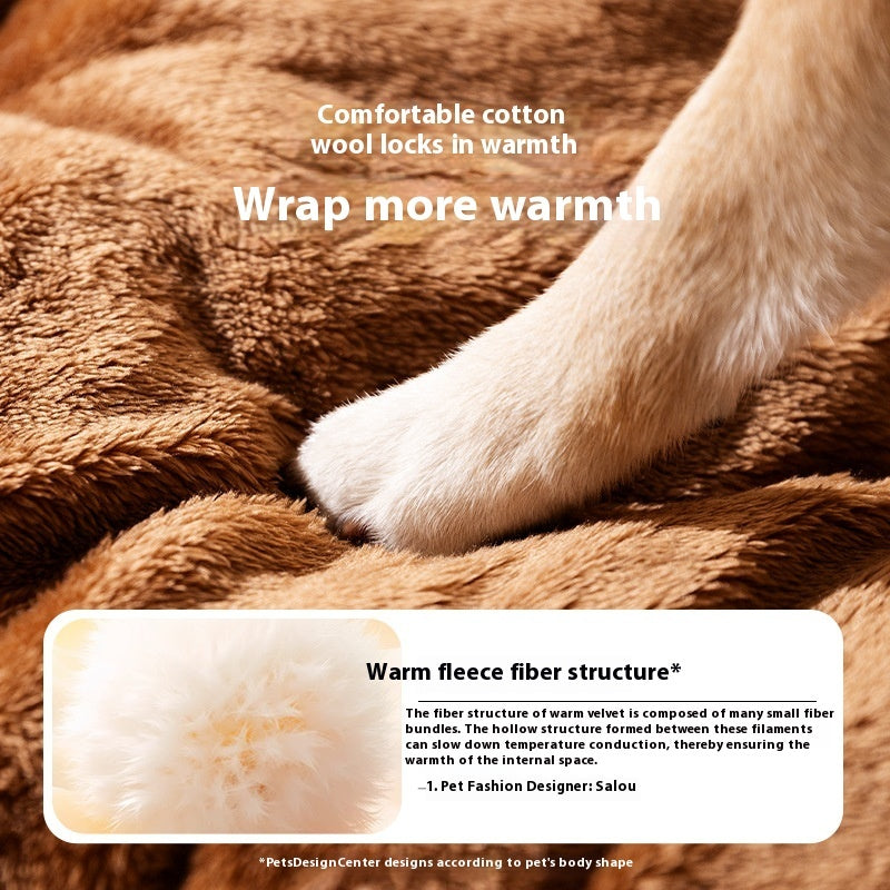 KFX-8742589 Cozy Three-Dimensional Bear Arc Pet Bed for Small Dogs in Lomi Brown and Jass Gray