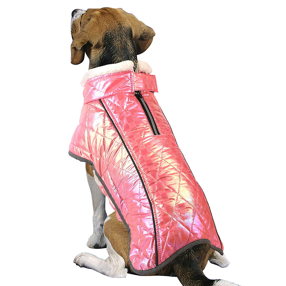 KFX-8742973 Waterproof Velvet Jacket for Pets - Warm, Stylish, and Cozy in Various Colors
