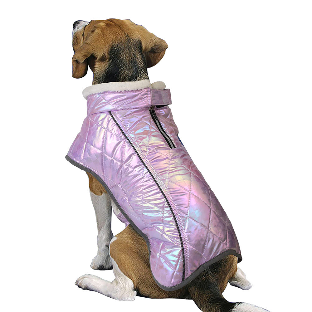 KFX-8742973 Waterproof Velvet Jacket for Pets - Warm, Stylish, and Cozy in Various Colors