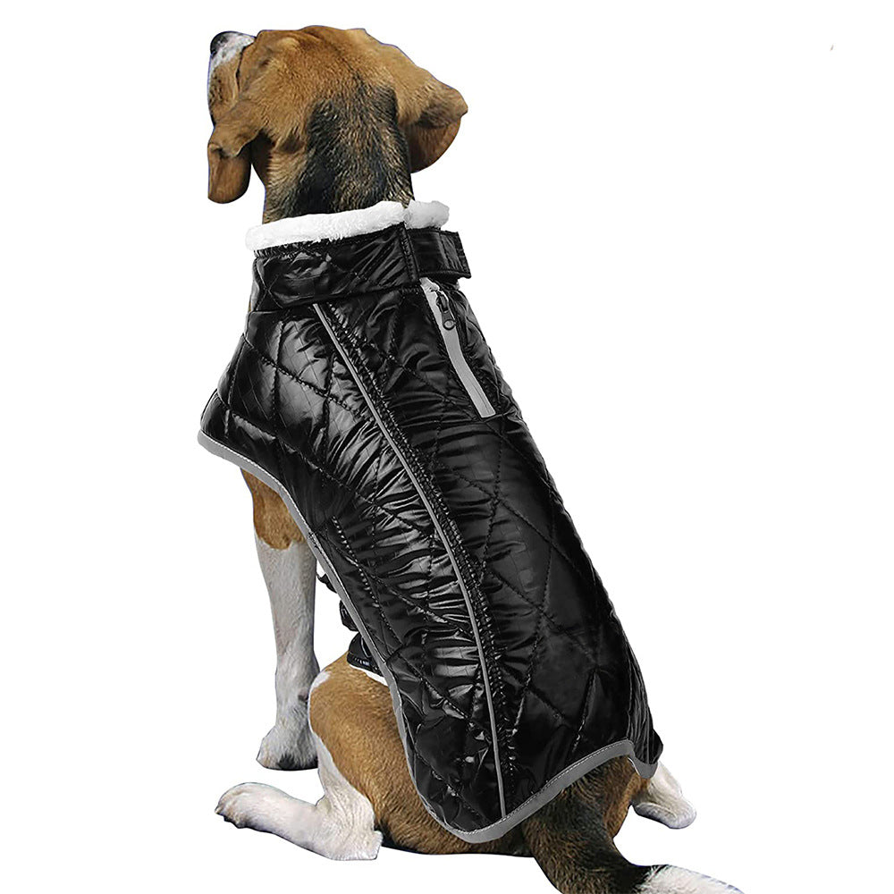 KFX-8742973 Waterproof Velvet Jacket for Pets - Warm, Stylish, and Cozy in Various Colors
