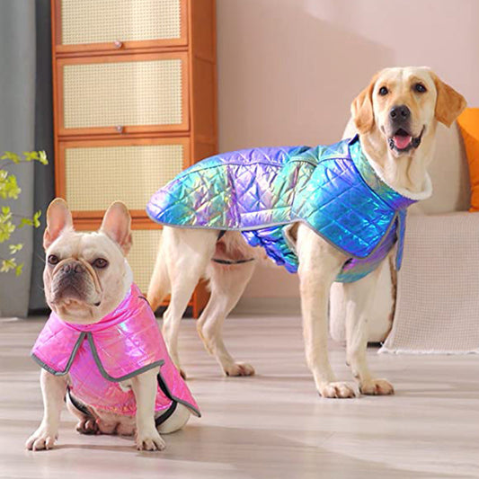 KFX-8742973 Waterproof Velvet Jacket for Pets - Warm, Stylish, and Cozy in Various Colors