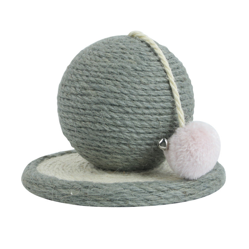 KFX-8744509 Sisal Cat Claw Grinding Ball - Durable Round 12cm Cat Scratching Toy