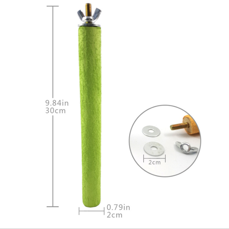 KFX-8745789 Colorful Natural Quartz Sand Grinding Claw Stick for Small and Medium Birds