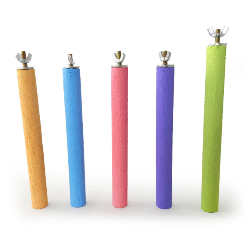 KFX-8745789 Colorful Natural Quartz Sand Grinding Claw Stick for Small and Medium Birds