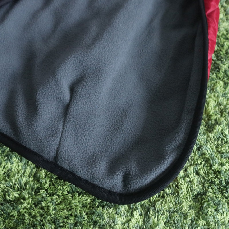 KFX-8746685 Autumn and Winter Cotton Clothes for Medium to Large Dogs in Dark Jujube Red and Black