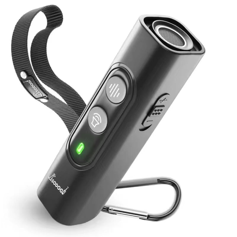 KFX-8747581 Portable Ultrasonic Dog Repellent Device with 10m Range for Cats, Snakes, and Mice